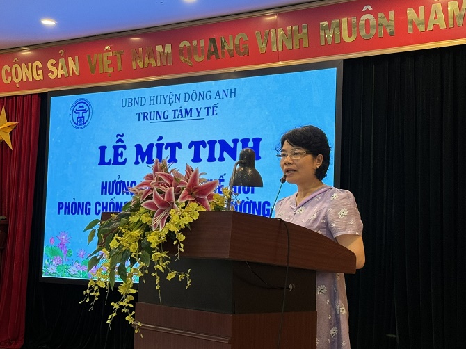 Đông Anh tổ chức Lễ mít tinh hưởng ứng Ngày Thế giới phòng, chống bệnh Đái tháo đường 14/11