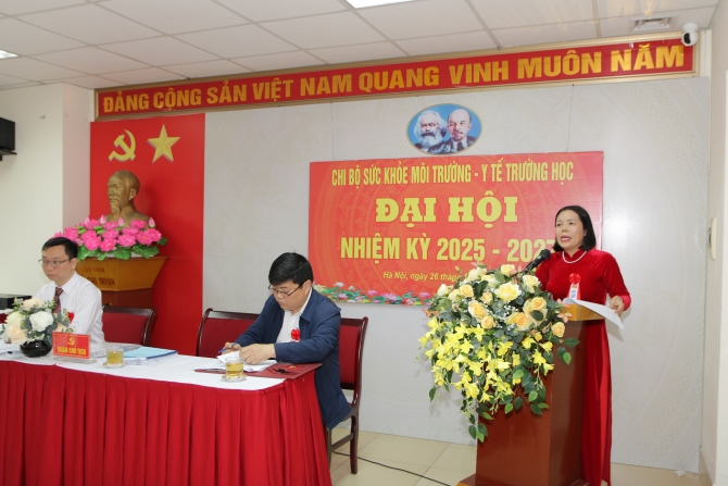 Các Chi bộ trực thuộc Đảng bộ bộ phận Trung tâm Kiểm soát bệnh tật thành phố Hà Nội tiến hành Đại hội nhiệm kỳ 2025 – 2027
