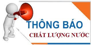 Kết quả kiểm tra ngoại kiểm chất lượng nước Nhà máy nước sạch Long Long