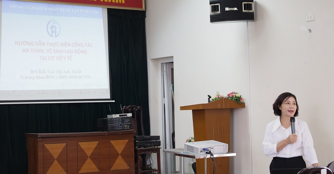 Sở Y tế Hà Nội tập huấn hướng dẫn việc thực hiện các quy định của pháp luật về vệ sinh lao động tại các cơ sở y tế