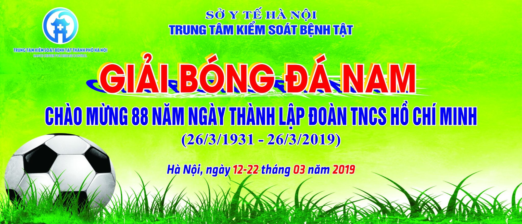 Kế hoạch tổ chức giải bóng đá mini Trung tâm Kiểm soát bệnh tật thành phố Hà Nội năm 2019