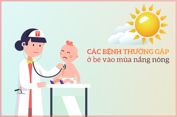 Phòng bệnh thường gặp mùa nắng nóng ở trẻ