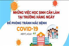 Những việc học sinh cần làm hàng ngày để phòng, chống dịch bệnh Covid-19
